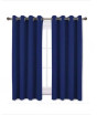 iShopping - Sajid Zaib Velvet Jacquard Curtains 2 Pcs Navy Blue