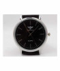 iShopping - SK-Enterprises Leather Analog Stainless Steel Watch For Men Black