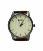 iShopping - SK-Enterprises Leather Analog Stainless Steel Watch For Men Brown