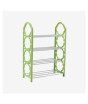 iShopping - Choice Center 4 Layer Plastic and Aluminum Metal Standing Shoe Rack