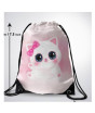 iShopping - Traverse Cute Kitty Printed Drawstring Bag (T279DRSTR)