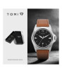 iShopping - Tomi Urban Classic Leather Watch For Men Brown