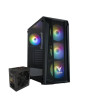 iShopping - Vento VG15FE 4x RGB Fans ATX Mid Tower and Vento 550W Power Supply