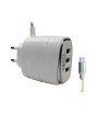 iShopping - Vizo Fast Charger With Triple USB Ports White (V16)