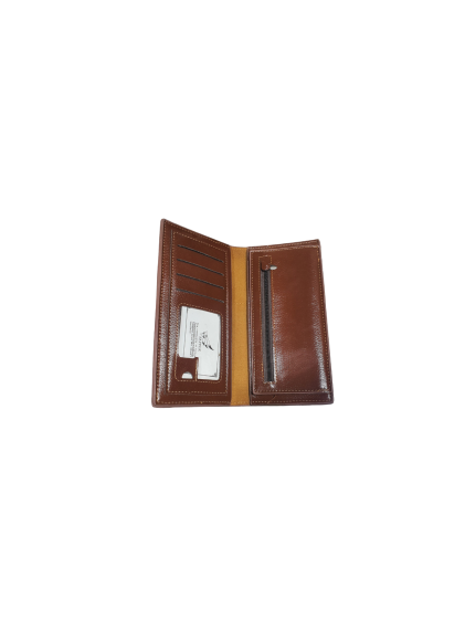 iShopping - Brown Good Quality Long Leather Wallet