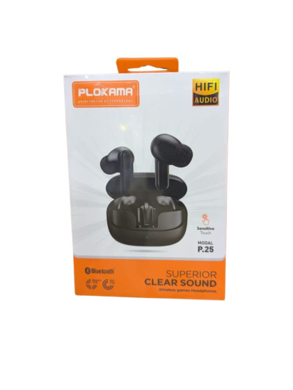 iShopping - 101 Collection Plokama P25 Hifi Sound Earbuds Black