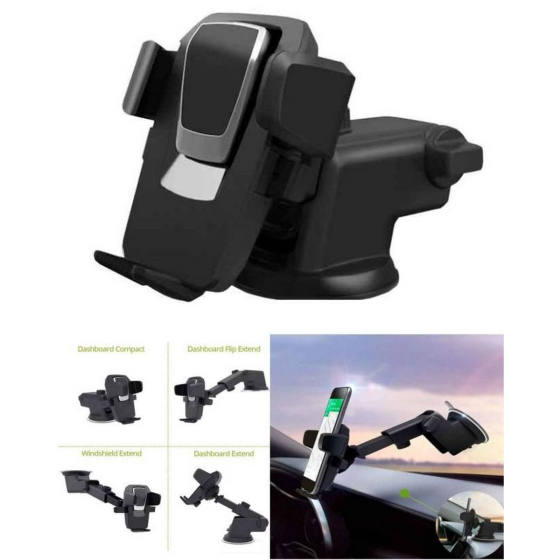 iShopping - Ferozi Traders Mobile Holder Stand For Car - Black