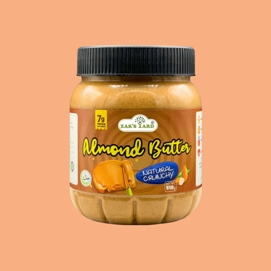 iShopping - Zaksyard Almond Butter (All Natural) Crunchy 510g