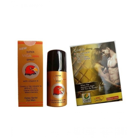 iShopping - Shop Zone Viga 60000 Delay Spray + Cialis Tablets Pack of 2