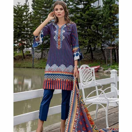 iShopping - Al Zohaib Anum Lawn Vol 4 Collection 2020 3 Piece (AN20L4-01B)