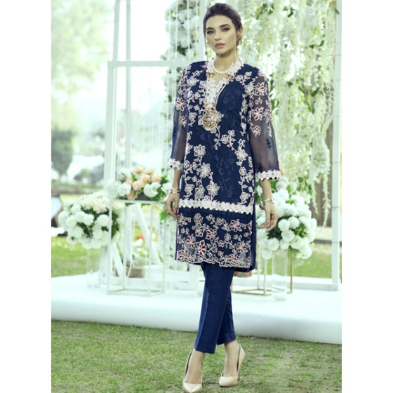 iShopping - Azure Luxury Formals Kurti Vol-I 2020 Sapphire Rose (LFD10)