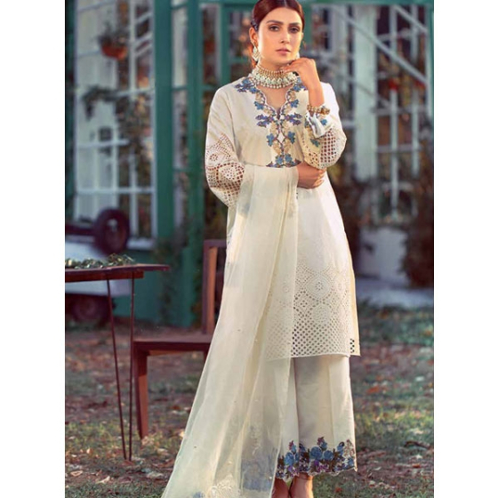 iShopping - Elaf Luxury Chikankari Lawn Collection 2020 3 Piece (ELL-10)