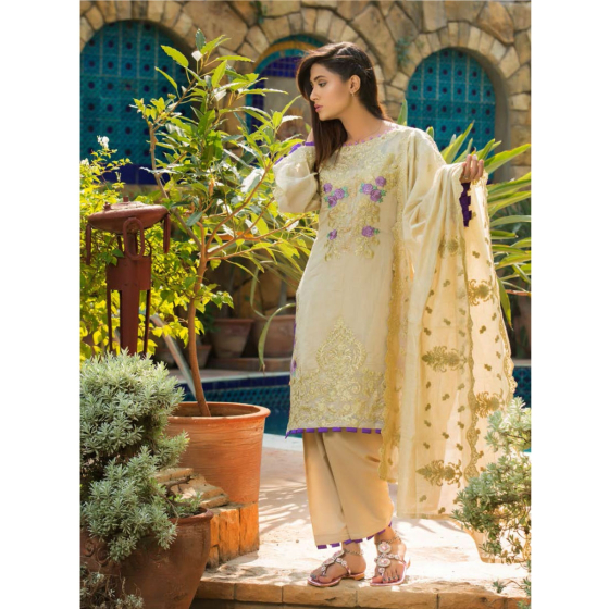 iShopping - Haya Embroidered Collection 3 Piece (0013)