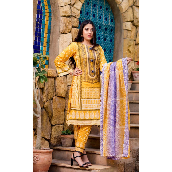 iShopping - Khaddi Embroidered Summer Collection 2020 Vol 02 3 Piece (02a)