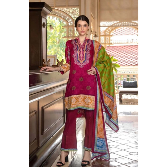 iShopping - Al Zohaib Anum Lawn-Vol 1 Collection 3 Pieces (08A)