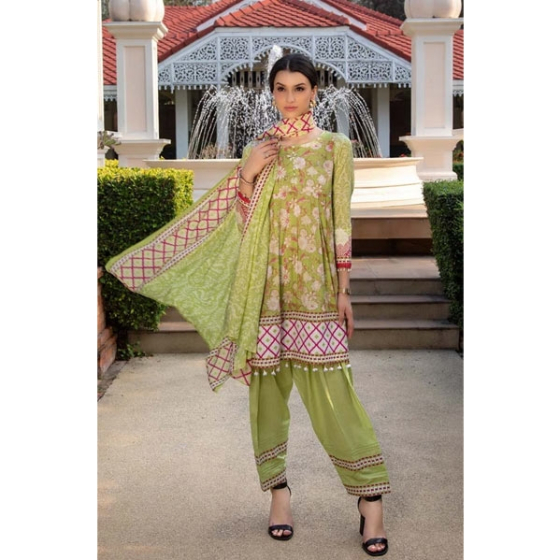 iShopping - Al Zohaib Anum Lawn-Vol 1 Collection 3 Pieces (05A)