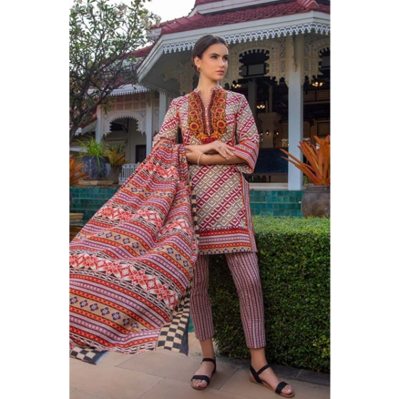 iShopping - Al Zohaib Anum Lawn-Vol 1 Collection 3 Pieces (03C)