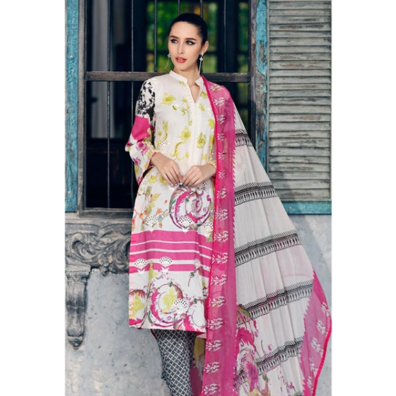 iShopping - Charizma Combination Embroidered Collection Vol-1 2020 3 Piece (CC14)