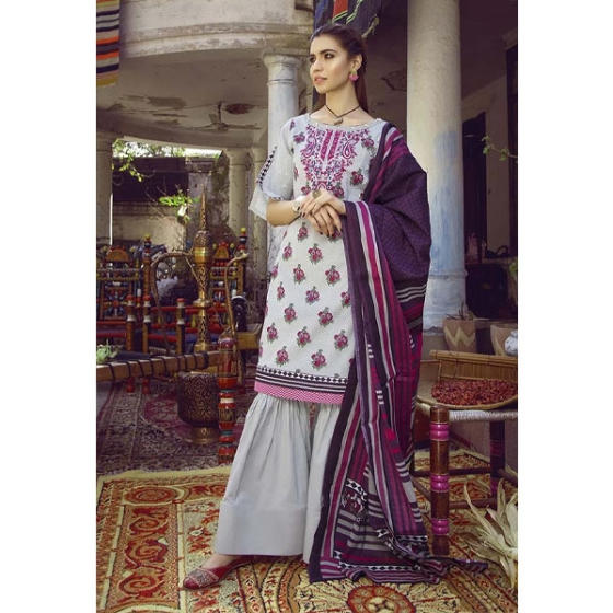 iShopping - Al Zohaib Monsoon Lawn Vol 1 Collection 2020 3 Piece (06C)