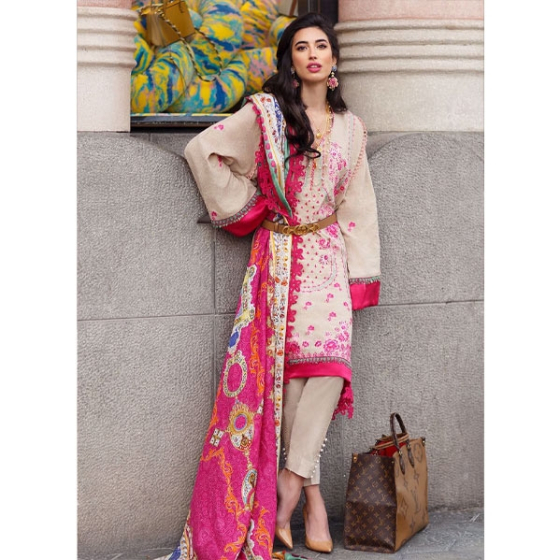 iShopping - Farah Talib Aziz Mila Collection 2020 3 Piece Bonita (FTA-07)