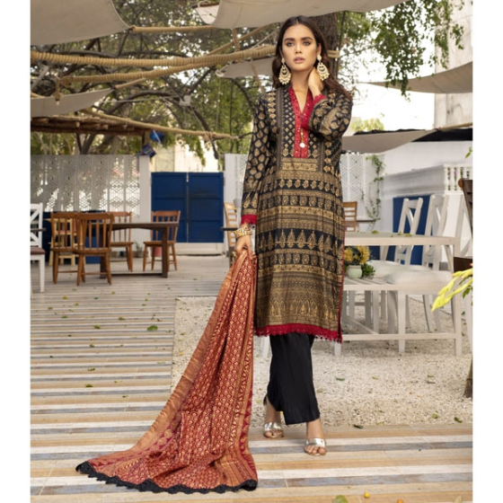 iShopping - ZS Textile Banarsi Collection 2020 Lawn Vol-II 3 Piece (B2-4)