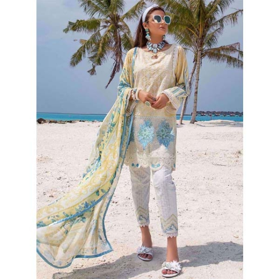iShopping - Zainab Chottani Luxury Lawn Collection 2020 3 Piece Echanted Bliss (01A)