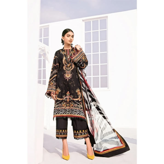 iShopping - Baroque Fuchsia Lawn 3 Piece (Sunmbal 09)