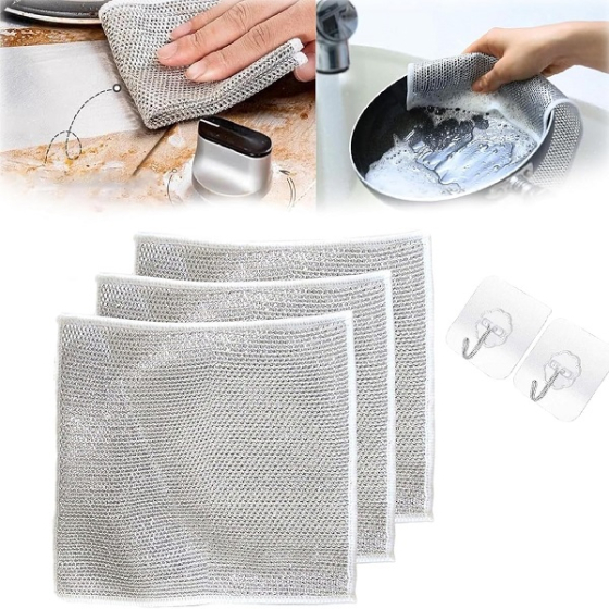 iShopping - Promax Non-Scratch Dishwashing Cloth - 3pcs