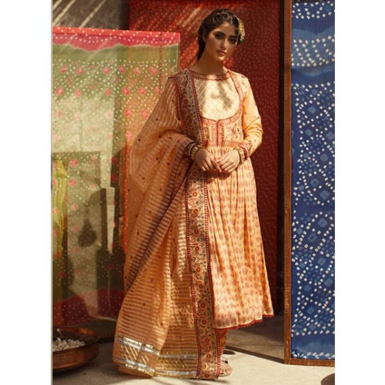 iShopping - Qalamkar Luxury Festive Lawn Collection 2020 3 Piece (EC-08)