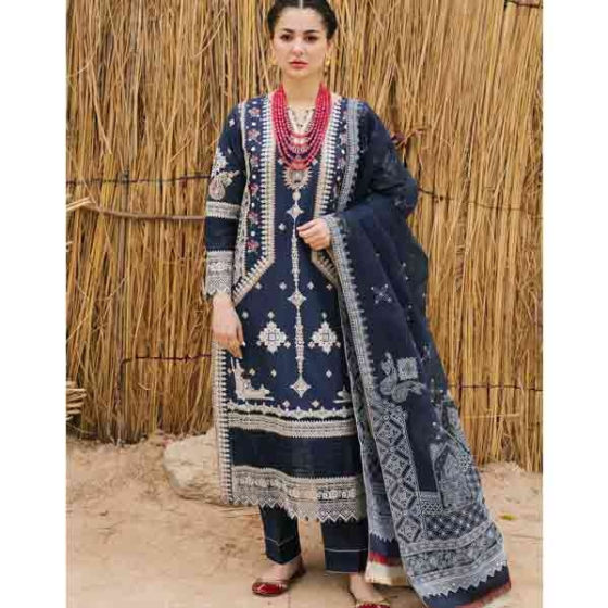 iShopping - Qalamkar Marahil  Lawn Collection 2021 Unstitched 3 Piece (SS-03)