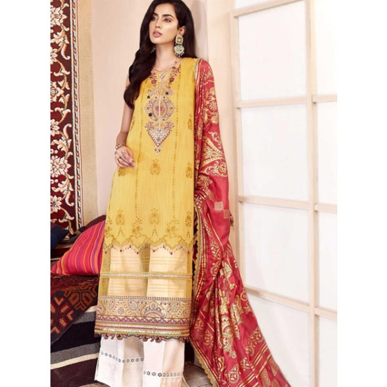 iShopping - Saadia Asad Shanaya Festive Lawn Collection 2020 3 Piece Shfes (D7-A)