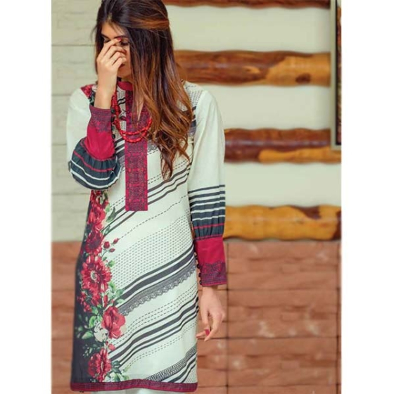 iShopping - Tarzz Zyra Lawn Collection 2020 1 Piece Barbados Cherry (Z20-S2-09)