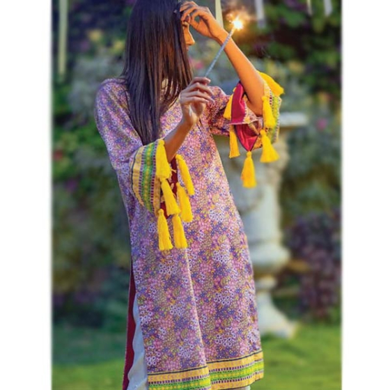 iShopping - Tarzz Zyra Summer Lawn Collection Vol.2 1 Piece Bell Flowers (L20-S2-38)