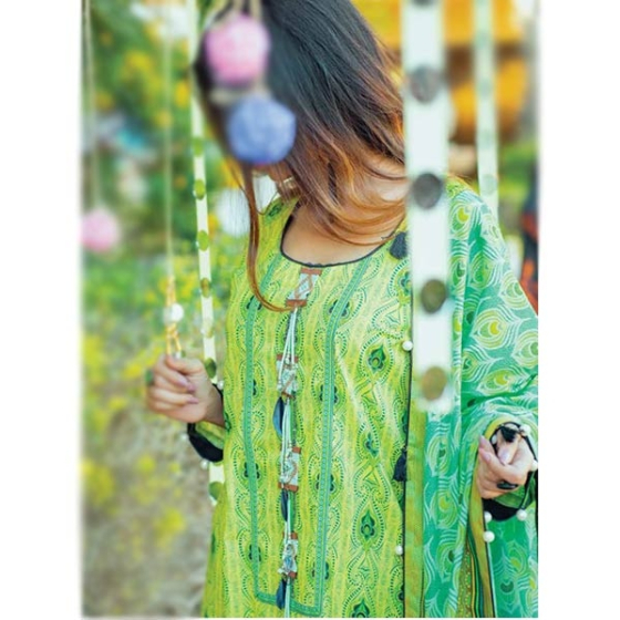 iShopping - Tarzz Zyra Summer Lawn Collection Vol.2 3 Piece Pastel Yellow (L20-S2-49)