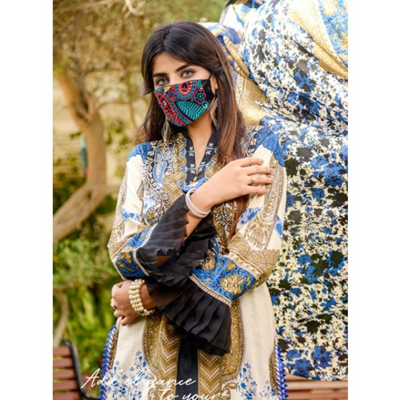 iShopping - Three Star Lawn Vol-6 2020 3 Piece (07B)