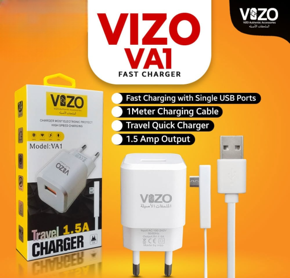 iShopping - Vizo 1.5A Micro USB Fast Charger - White (VA1)