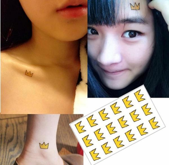 iShopping - Ferozi Traders 3D Crown Cartoon Temporary Tattoo
