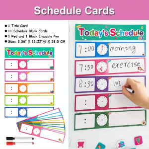 Artisticvalley Visual Schedule Pocket Chart Add-Ons Perfect for Classroom Decoration
