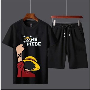 Fashion Flies Goku Printed Track Suit Neck Half Sleeves T Shirt For Men