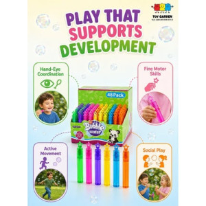 Mini Bubble Wands Bubble Blower Toys for Kids - 20 Pcs