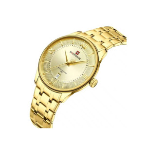 Naviforce Signature Formal Edition Watch For Men Golden - (NF-9272s-1)