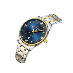 Naviforce Signature Formal Edition Watch For Men Two Tone - (NF-9272s-2)