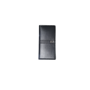 Black Long Leather Wallet Unisex Design
