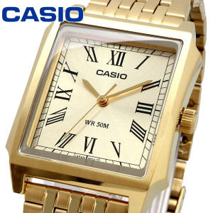 Casio Classic Stainless Steel Watch For Men Gold (MTP-B190G-9BV)