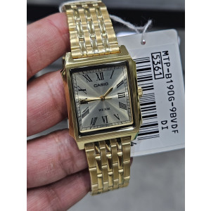 Casio Classic Stainless Steel Watch For Men Gold (MTP-B190G-9BV)