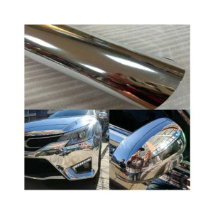 Silver Chrome Mirror Vinyl Wrap Sheet 1 feet by 9 feet