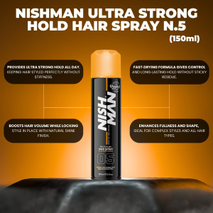Nishman Hair Styling Spray Ultra Hold 05 - 150 ml