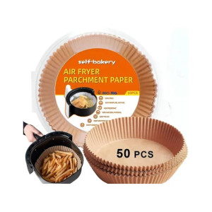 Air Fryer 6.3 inch Disposable Paper - 50 Pcs