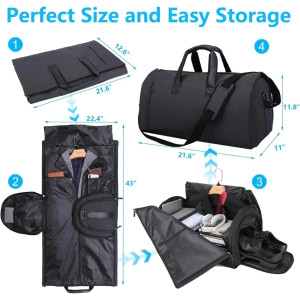 Convertible Duffle Garment Bag without Wheel