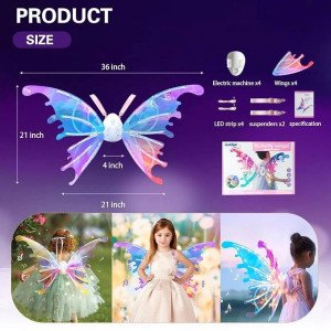 LED Glowing Fairy Elf Wings for Kids